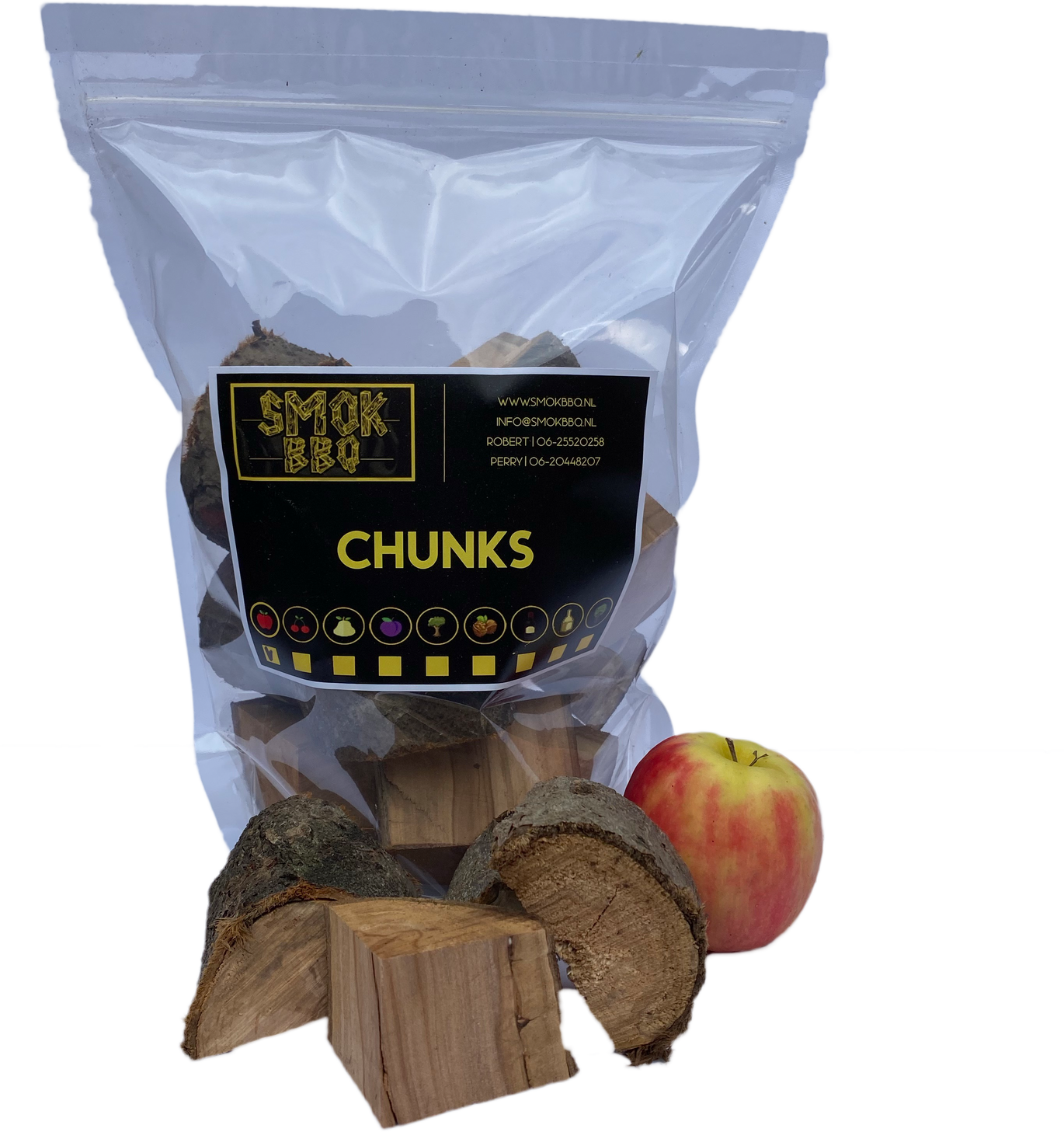 affix machine gezond verstand Appel chunks – per kilo (Luxe verpakking) – Smok BBQ – Voor al jouw rookhout !